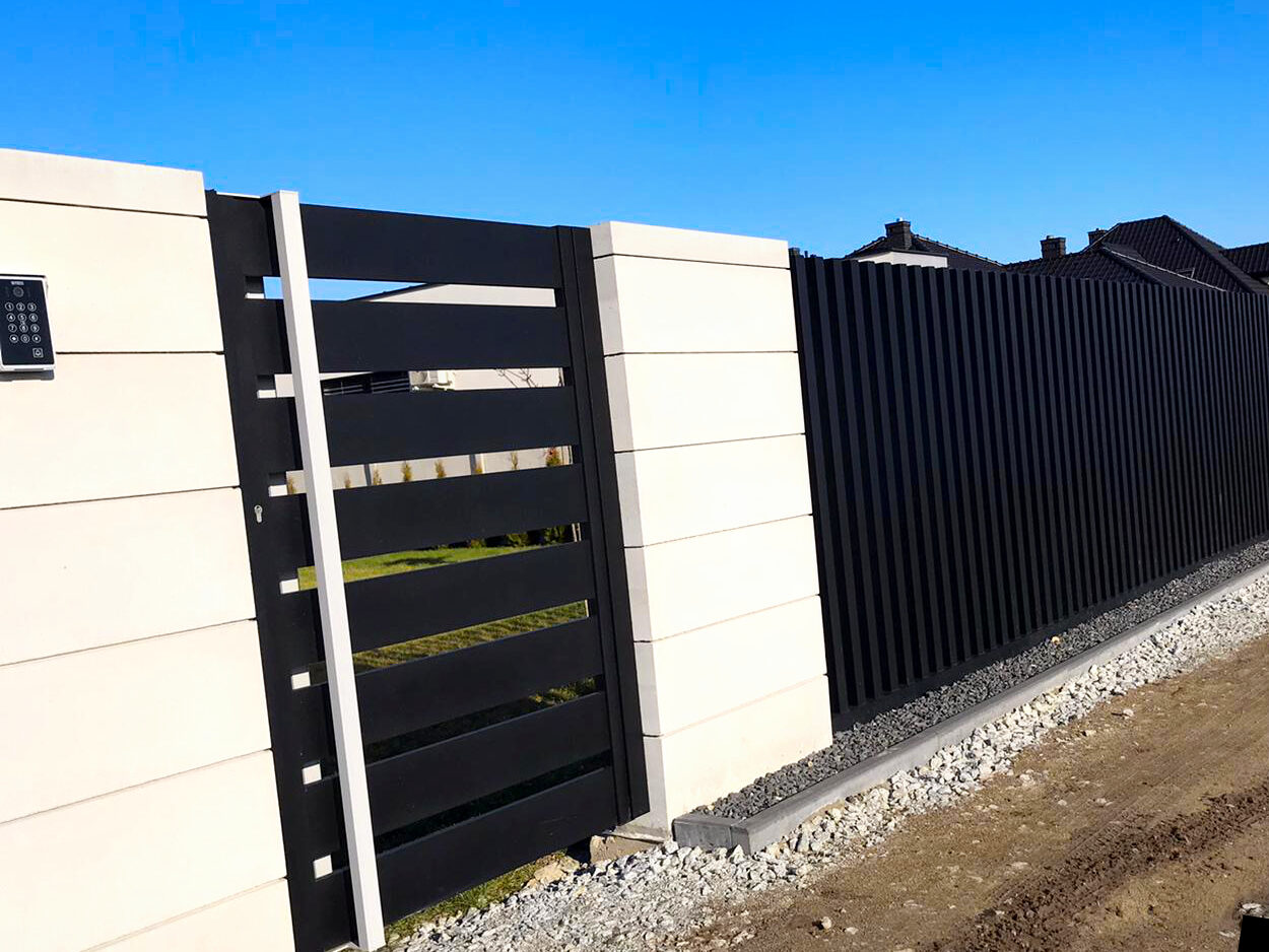 Trwałe ogrodzenie aluminiowe

